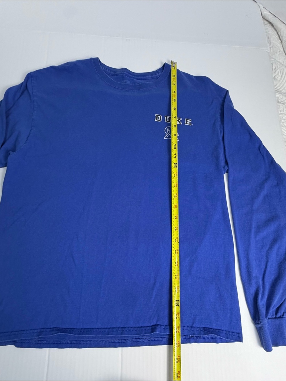 Duke Blue Devils Russell Athletic Long Sleeve T-Shirt Blue Men’s Large NCAA - Picture 2 of 7